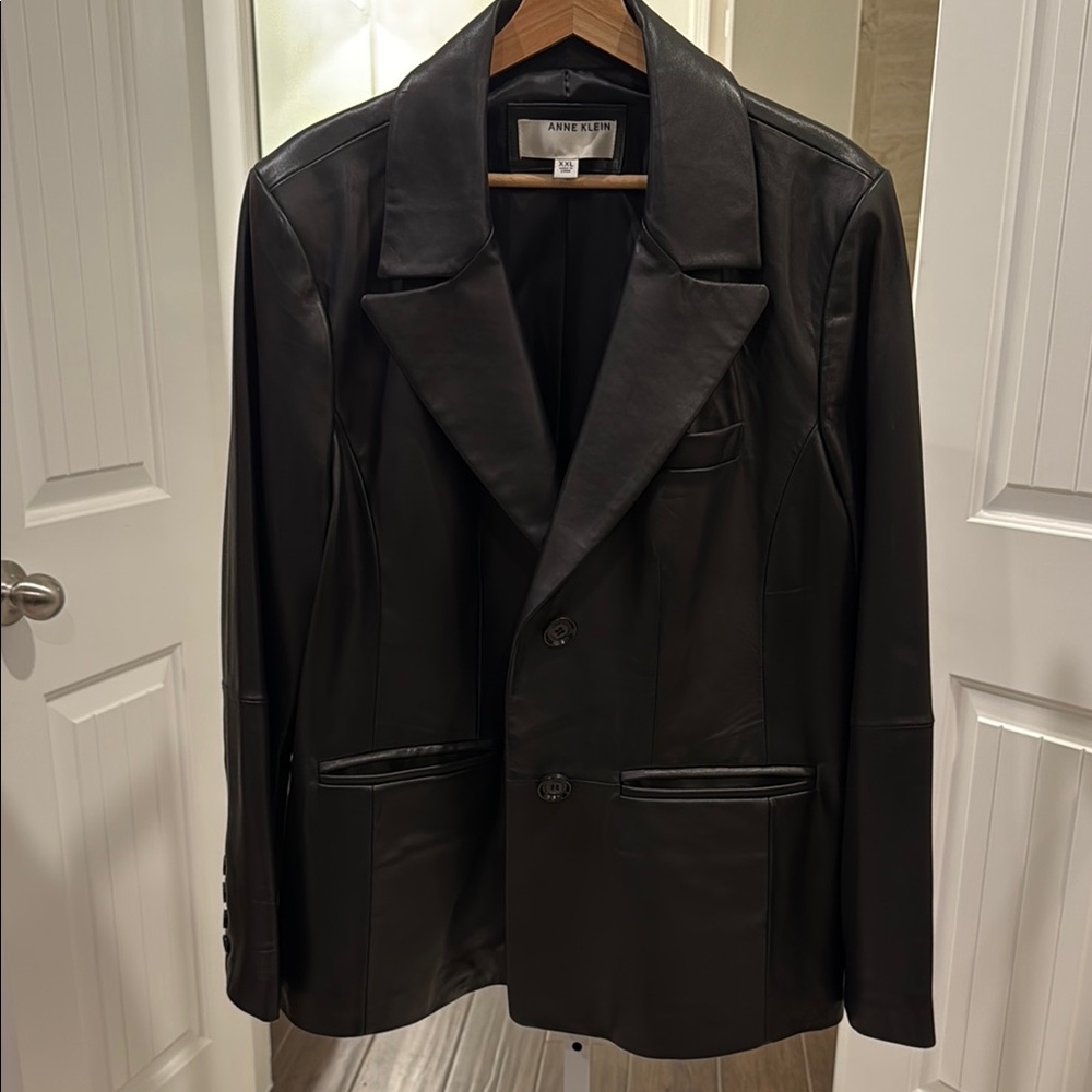 Anne Klein Black Leather Jacket